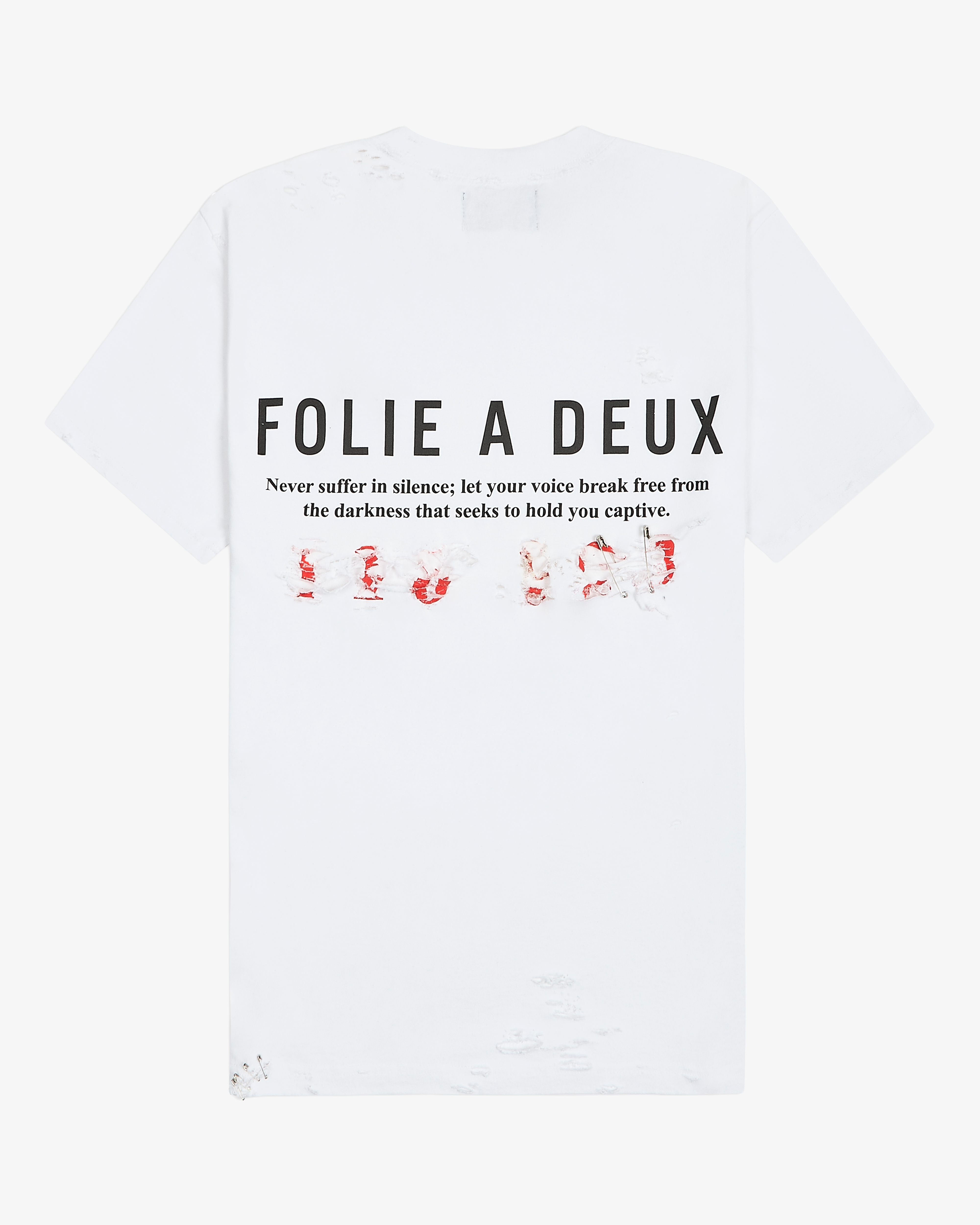 Folie A Deux “Re-Worked” Oversized Tee in Vintage White
