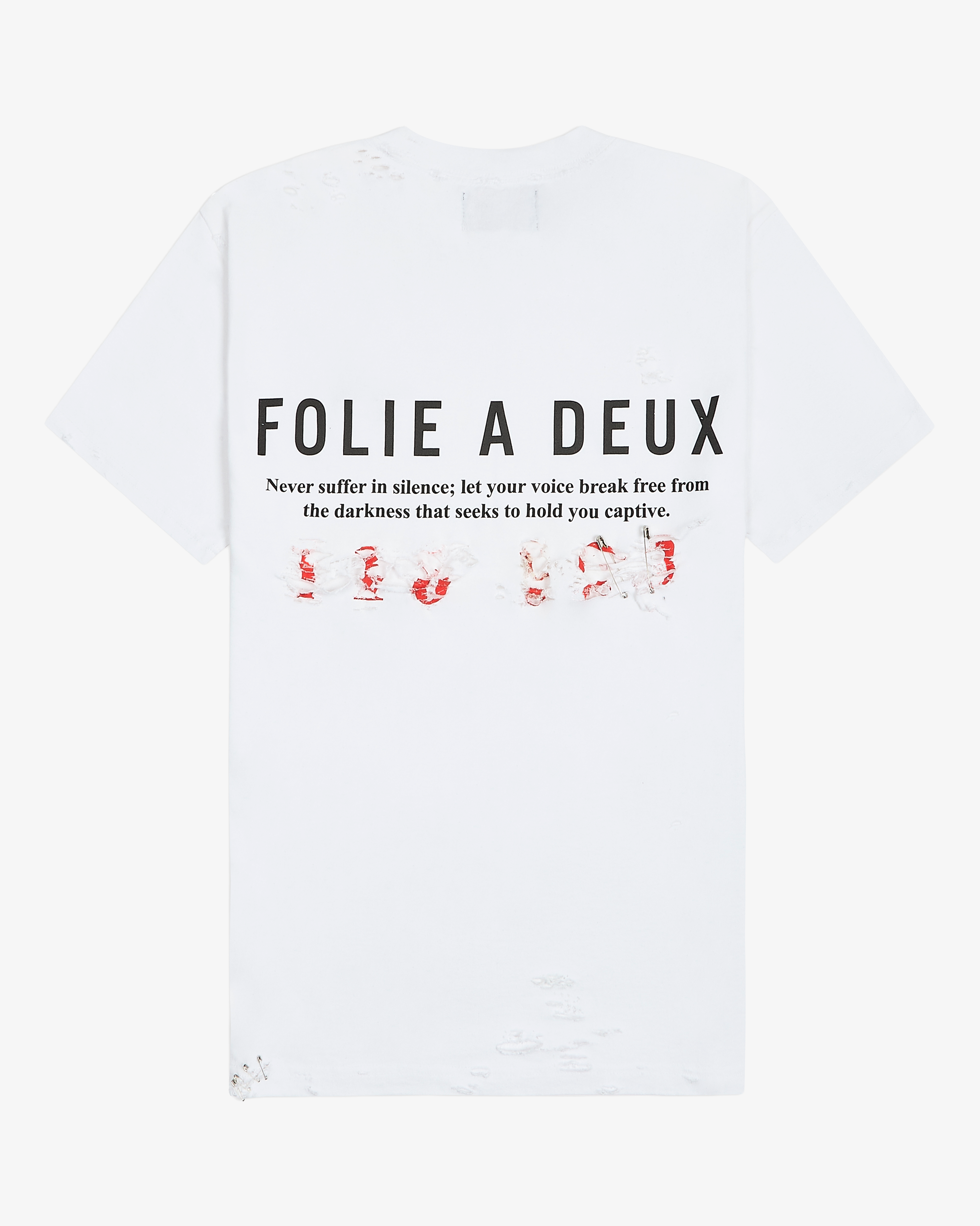Folie A Deux “Re-Worked” Oversized Tee in Vintage White