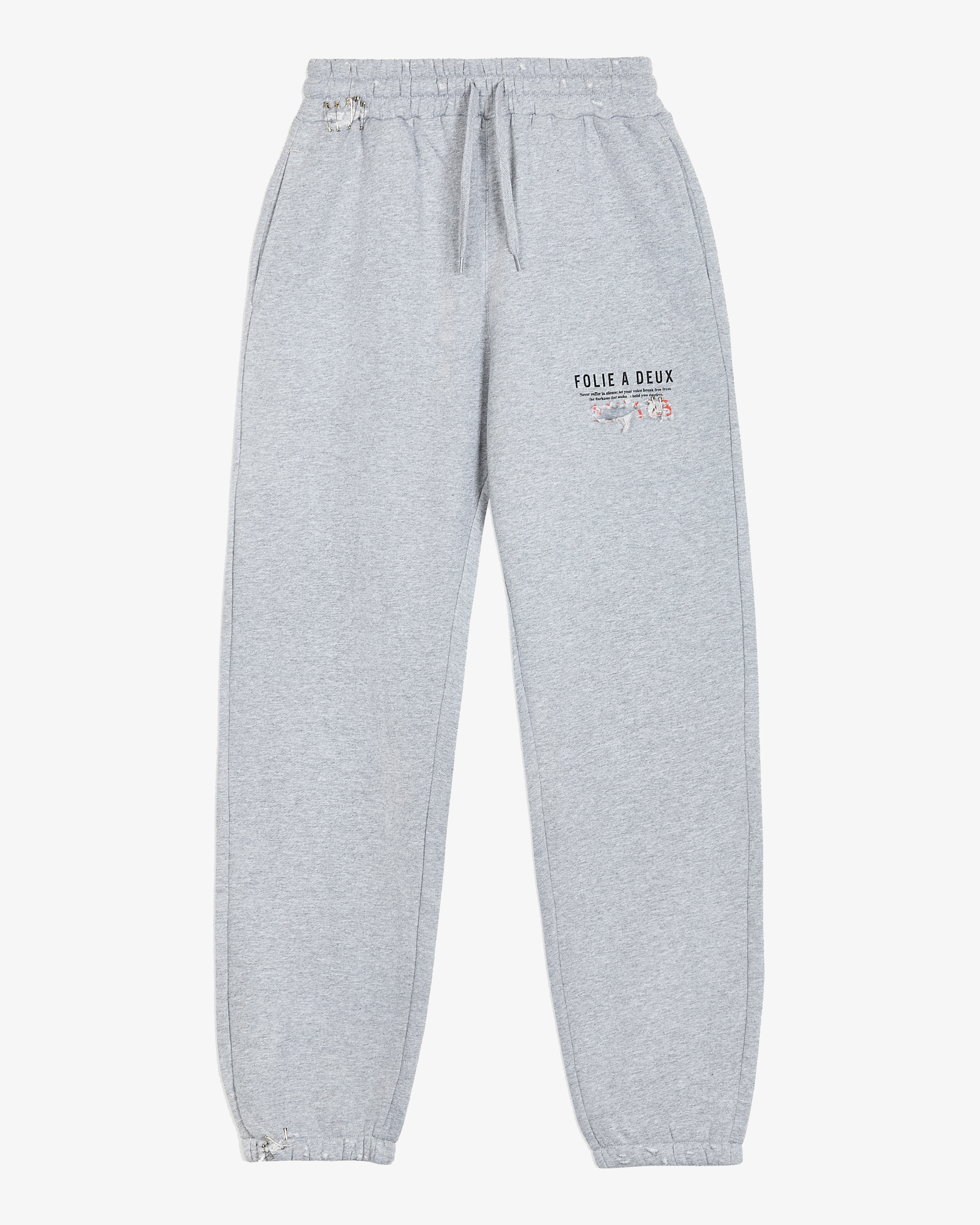 Folie A Deux “Re-Worked” Sweatpants in Vintage Grey