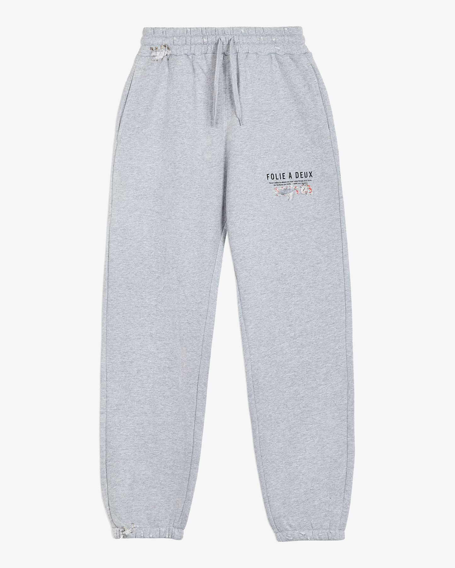 Folie A Deux “Re-Worked” Sweatpants in Vintage Grey