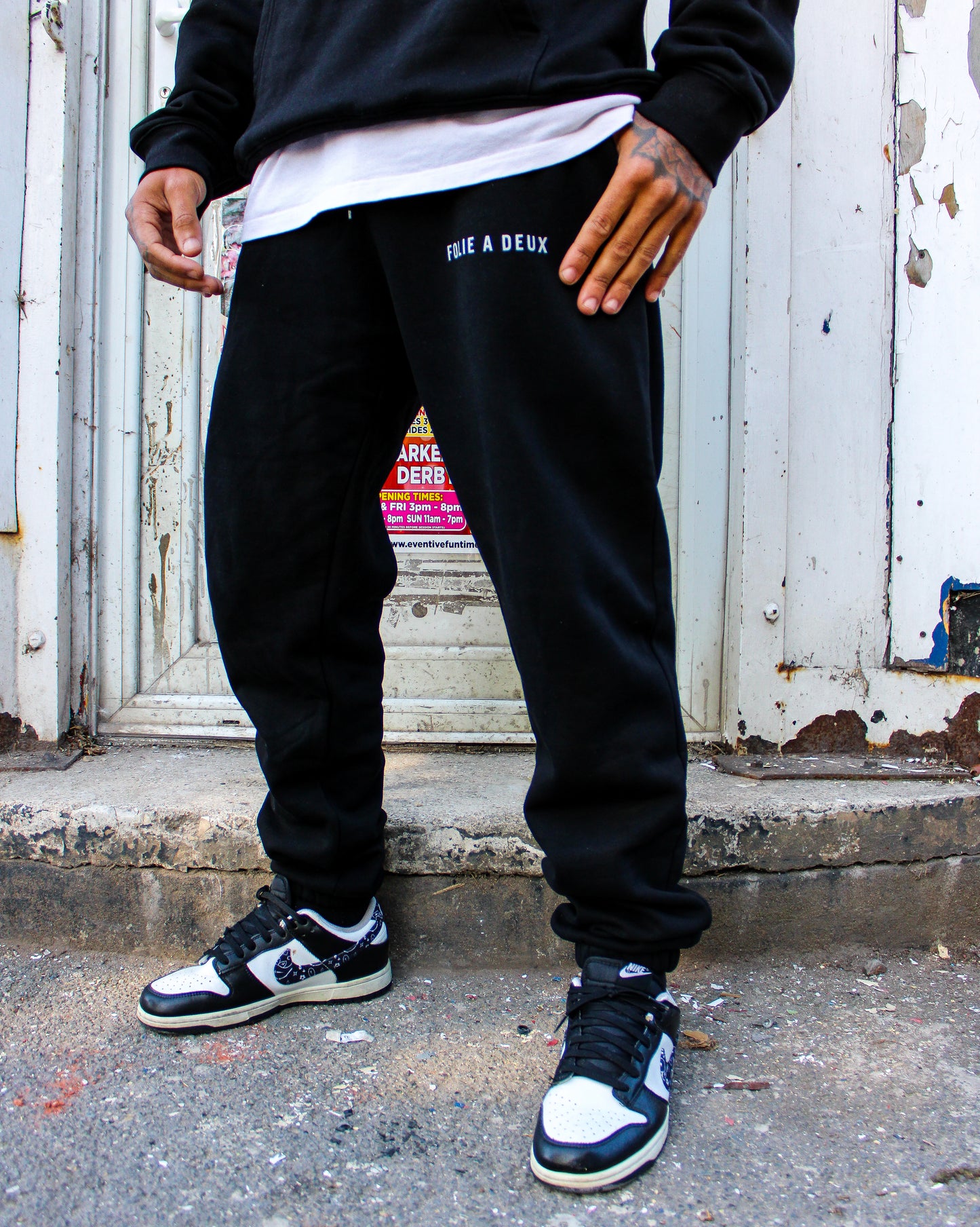 Folie A Deux Heavyweight Sweatpants in Black