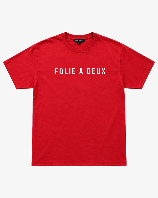 Folie A Deux 'Archived' Tee in Red